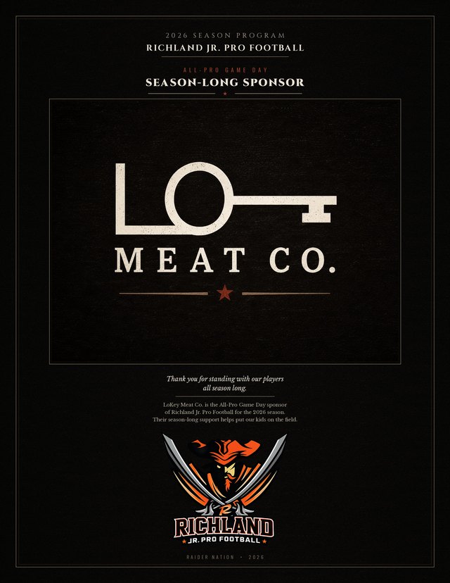 Program back cover: LoKey Meat Co.